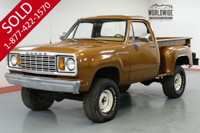 1978 DODGE POWER WAGON ONE OWNER, V8, PS, PB, FACTORY 