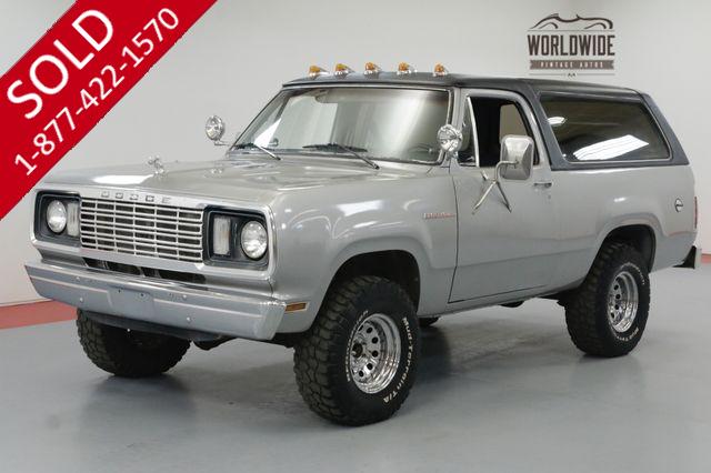 1978 DODGE RAM CHARGER 360 V8. A/C! 4X4. REAR TWO YEAR BODY STYLE