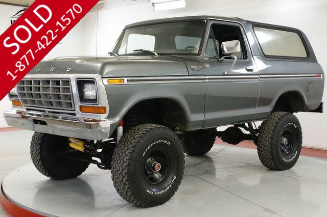 1979 FORD BRONCO 351M 4SPD 4X4 TOP TRACTION LOK 9IN REAR