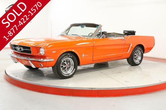 1965 FORD MUSTANG  CONVERTIBLE. RESTORED. V8. GT OPTIONS DISC   