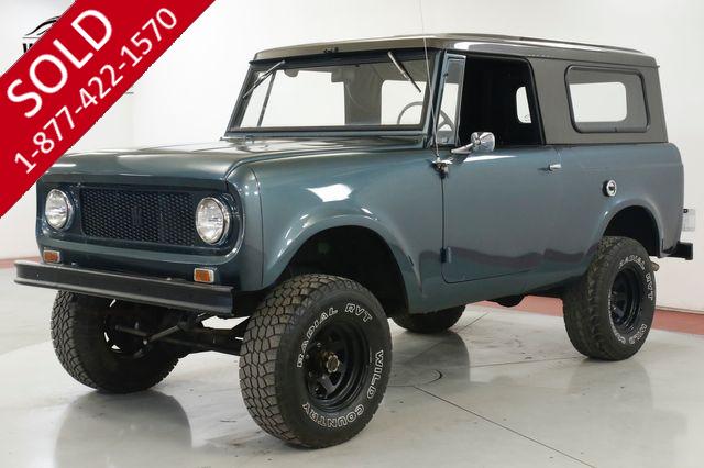 1965 INTERNATIONAL SCOUT 80 3SPD REMOVABLE TOP NEW PAINT LIFTED STANCE