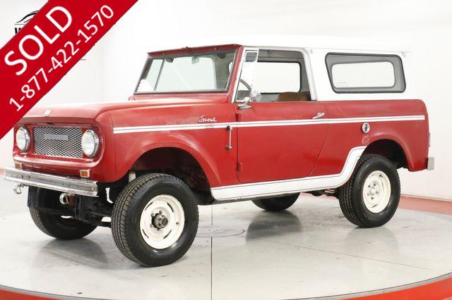 1961 INTERNATIONAL SCOUT 80  FACTORY DECALS LEATHER INTERIOR 