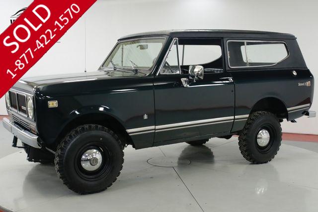 1973 INTERNATIONAL  SCOUT II REMOVABLE TOP V8 PS PB 4x4! STEEL WHEELS 