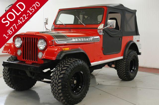 1977 JEEP CJ5 RENEGADE 304 PS CONVERTIBLE TOP 33 INCH TIRES 