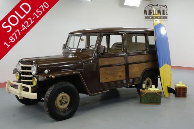 1951 JEEP WILLYS WAGON OVERLAND WAGON 4X4 WOOD GRAIN NICE!