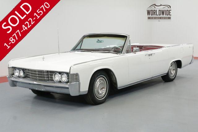 1965 LINCOLN CONTINENTAL CONVERTIBLE FACTORY AC NEW TOP