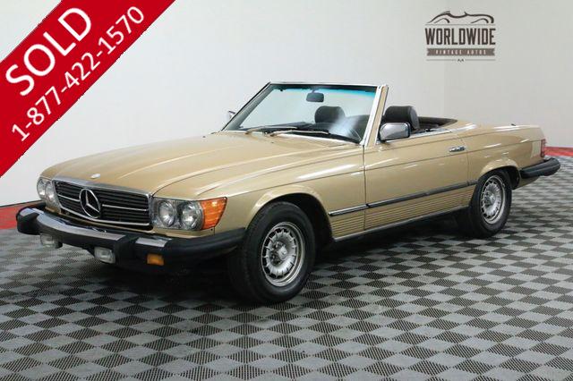 1980 MERCEDES-BENZ 450SL LAST YEAR OF THE 450 TWO TOPS V8