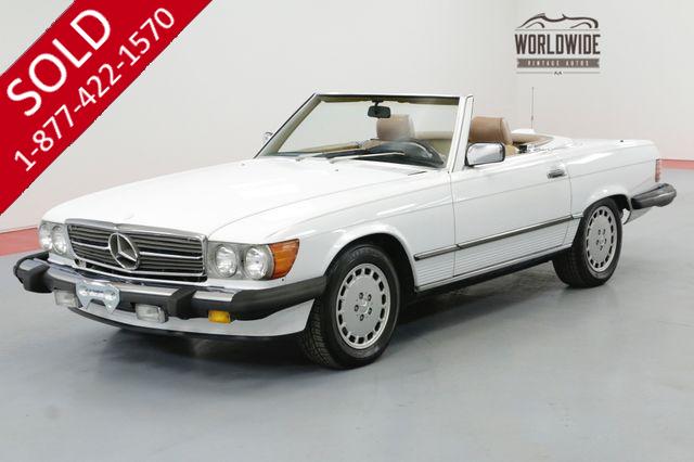 1986 MERCEDES-BENZ 560SL RARE  LOW MILES CLEAN AUTO CHECK TWO TOPS