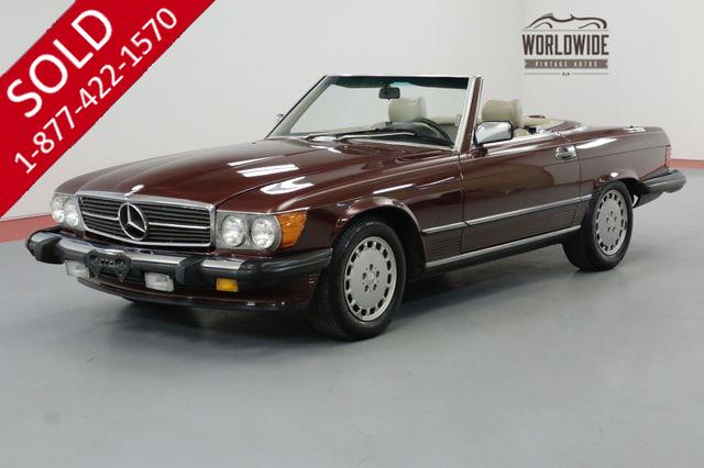 1987 MERCEDES-BENZ 560SL TWO TOP $5K+ IN RECENT MOTOR WORK IMMACULATE