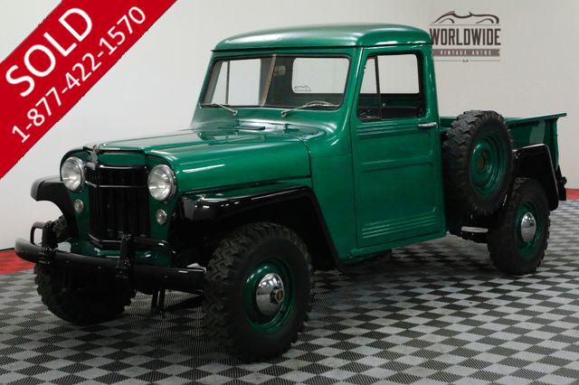 1956 WILLYS PICKUP RESTORED RARE 4X4 TRUCK COLLECTOR