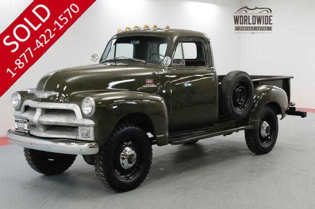 1955 CHEVROLET 3600 NAPCO 4X4 FRAME OFF RESTORED RARE COLLECTOR