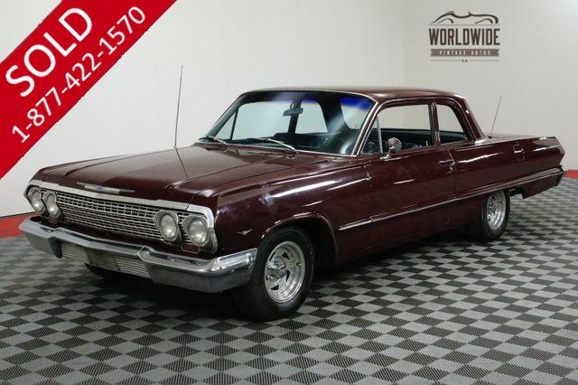 1963 CHEVROLET BEL AIR RESTORED. 350 V8 4 BOLT AUTOMATIC