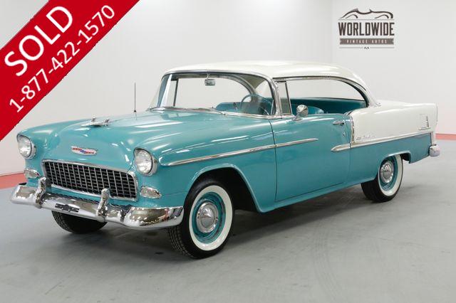 1955 CHEVROLET BEL AIR 2 DR HARDTOP 283V8 AUTO WONDERBAR RADIO