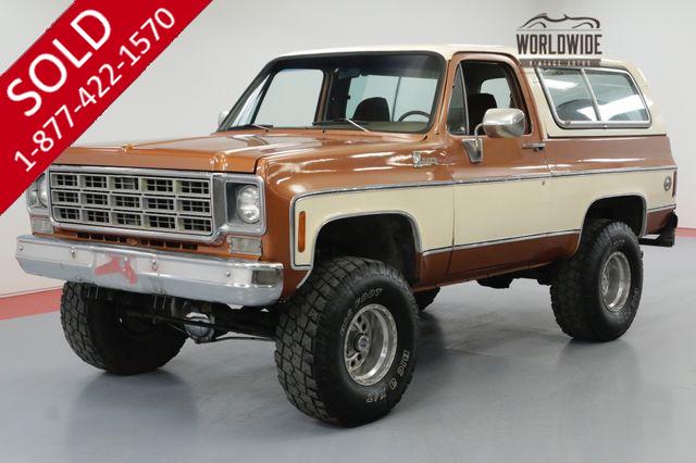 1977 CHEVROLET BLAZER K5 4X4 CHEYENNE EDITION CRATE 350 AUTO PS/PB