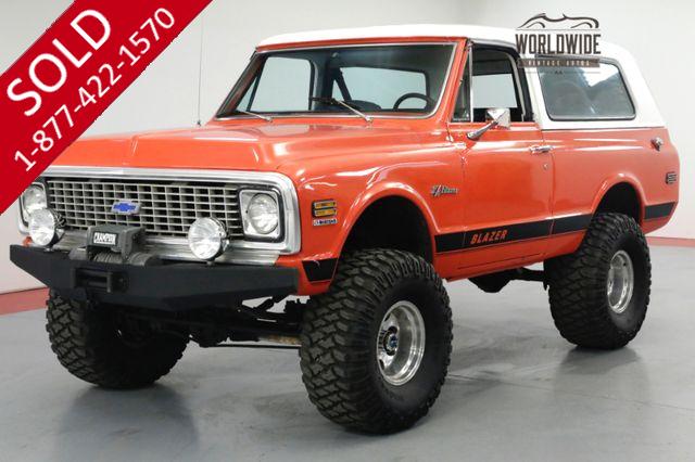 1972 CHEVROLET BLAZER RESTORED CUSTOM 4x4 CONVERTIBLE AC V8 WINCH 