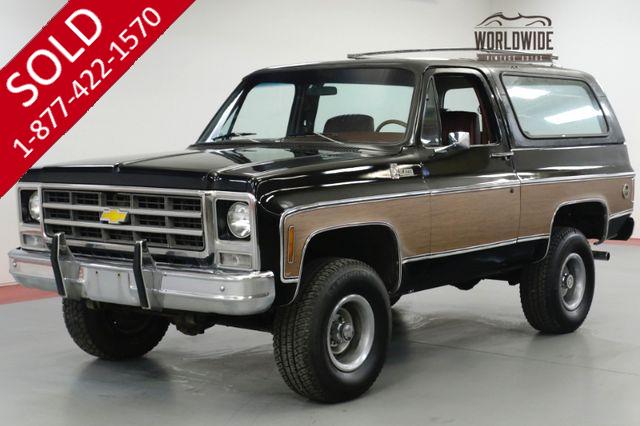 1979 CHEVROLET BLAZER ONE OWNER! HEAVILY OPTIONED CONVERTIBLE 4x4 