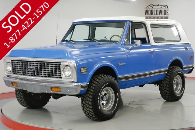 1972 CHEVROLET  BLAZER CST RESTORED FULL CONVERTIBLE AUTO 4x4 PS PB (VIP)