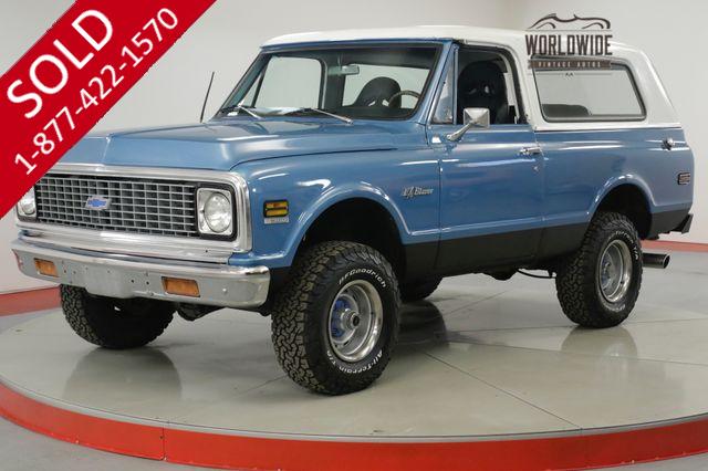 1971 CHEVROLET BLAZER RESTORED V8 PS PB 4X4 CONVERTIBLE RARE