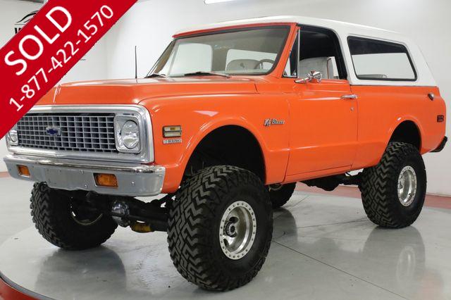 1972 CHEVROLET  BLAZER RESTORED HUGGER ORANGE CONVERTIBLE V8 LIFT