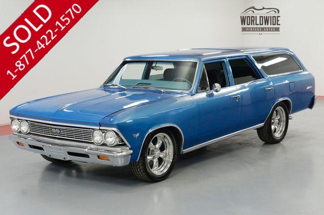 1966 CHEVROLET CHEVELLE MALIBU WAGON RESTORED HOT ROD AC PS PB