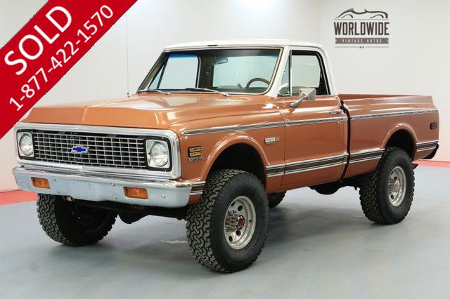 1971 CHEVROLET K10 SHORT BOX SUPER CHEYENNE 454V8 AUTO AC