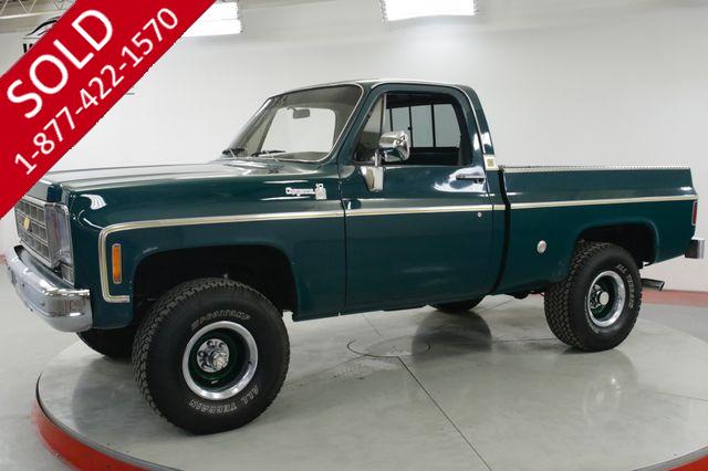 1977 CHEVROLET  K10 CHEYENNE SHORT BED. RESTORED. PS PB V8 4 SPEED