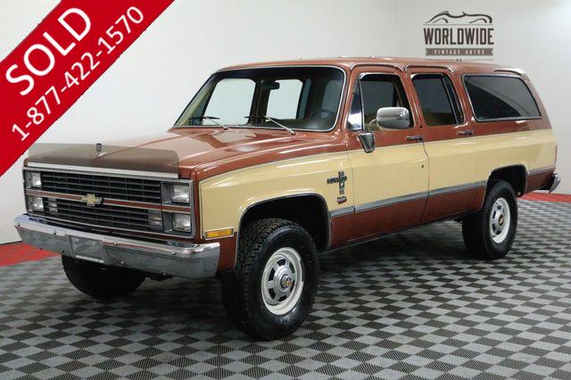 1983 CHEVROLET SUBUBAN 4X4 3/4 TON TURBO DIESEL CA VEHICLE