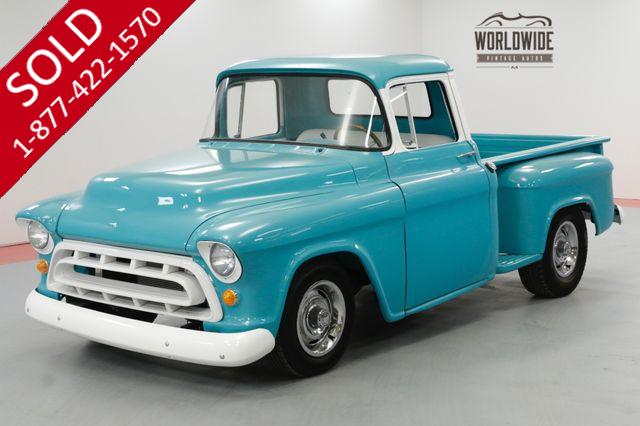 1956 CHEVROLET TRUCK RESTORED SHORT BED PICKUP PS PB V8