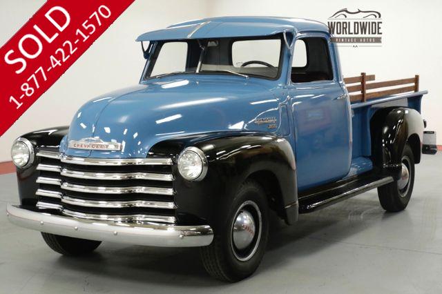 1950 CHEVROLET TRUCK RESTORED ORIGINAL. REBUILT 235. 