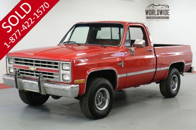 1985 CHEVROLET TRUCK K10 SILVERADO. V8. AUTO. PS. PB. PW. PL. 4x4 