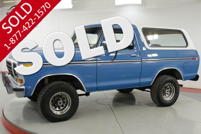 1978 FORD  BRONCO  RANGER XLT 4X4 REMOVABLE TOP V8 AUTO PS PB 