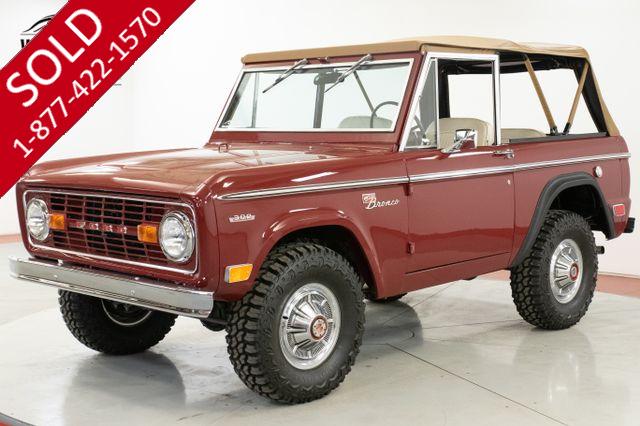 1969 FORD  BRONCO SPORT FRAME OFF RESTORATION $60K+ BUILD V8 