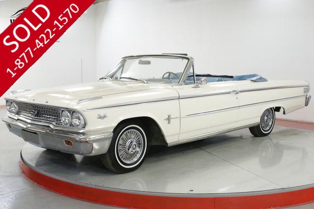 1963 FORD GALAXIE SKYLINE RARE CONVERTIBLE 390 NEW PAINT AND TOP