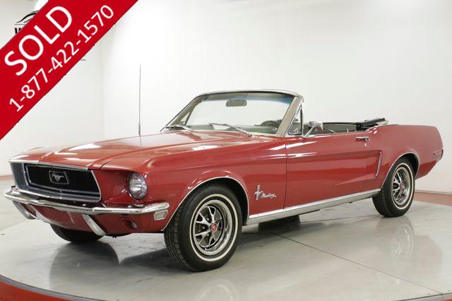 1968 FORD  MUSTANG CONVERTIBLE RESTORED REBUILT 302 PS PB DISC