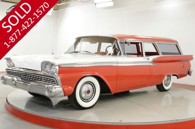 1959 FORD RANCH WAGON  STATION WAGON. HOT ROD. AC! V8 4W POWER DISC