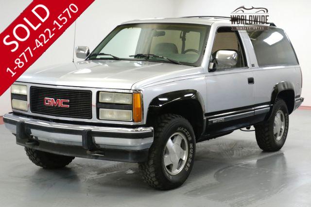 1993 GMC YUKON BLAZER. ONE OWNER! 81K ORIGINAL MILES! 4x4.  